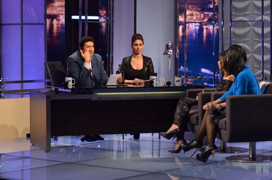 صور دانا حمدان وميس حمدان ومي سليم في برنامج الليلة مع هاني 2012