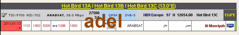 جديد القمر   Hot Bird 13A/13B/13C @ 13° East- قناة Al Masriyah