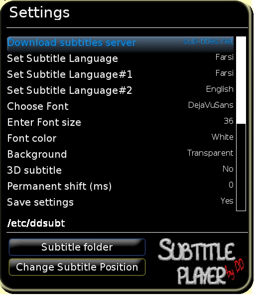 Subtite Player 3.21-r6 (Mipsel - OE 1.6) By DDamir - Edited By Persian Prince
