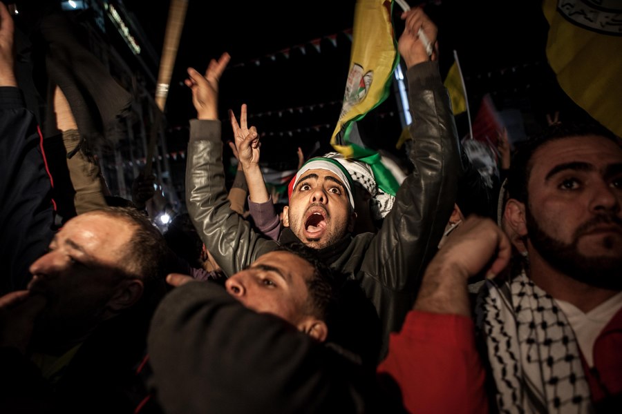 بالصور احتفال الفلسطينين بحصول دولتهم على دولة مراقب غير عضو - بالصور فلسطين دولة مراقب غير عضو