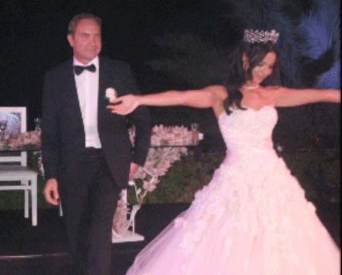 صور زفاف ملكه جمال لبنان، صور زفاف نادين نسيب