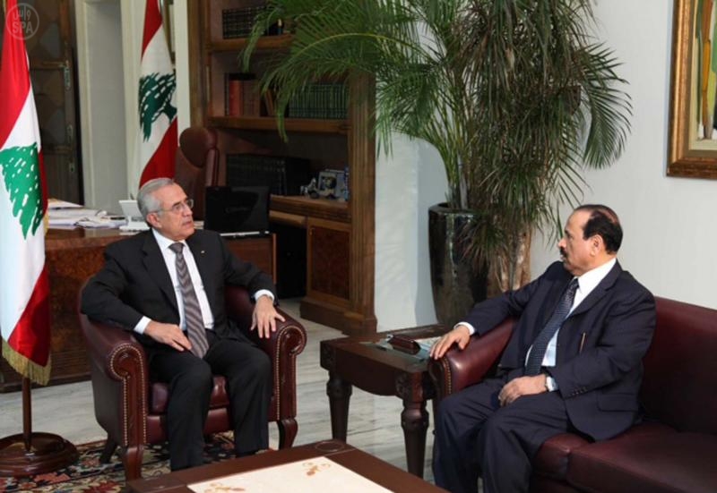 الرئيس اللبناني يستقبل سفير خادم الحرمين الشريفين 4/9/2012